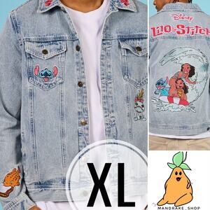 Cakeworthy Disney Lilo Stitch Denim Jacket Scrump Pudge XL